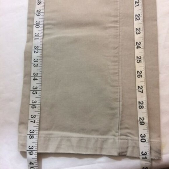Vintage American Eagle Outfitters Pants Corduroy Flared Size 6 Beige Y2k - Picture 8 of 12